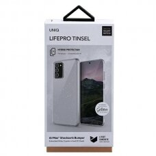 Uniq Lifepro Tinsel Protective Case skirta Samsung Galaxy Note 20 Transparent