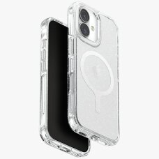 iPhone 17 dėklas Uniq LifePro Xtreme, Magclick Charging – skaidrus su blizgučiais