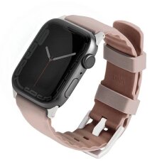Apple Watch Series 4/5/6/7/8/SE/SE2 38/40/41 mm Uniq Linus Airosoft silikoninis dirželis – rožinis / blush pink
