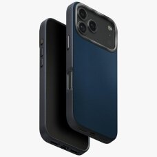 iPhone 17 Pro dėklas Uniq Lyden DS, Magclick Charging – mėlynas/juodas