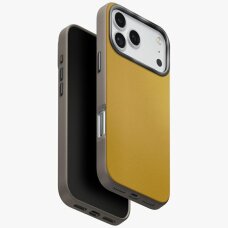 iPhone 17 Pro Max dėklas Uniq Lyden DS Magclick Charging – geltonai pilkas