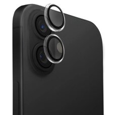 iPhone 16 / 16 Plus Uniq Optix Clear kameros apsauga su aplikatoriumi – skaidriai juoda iPhone 16 / 16 Plus Uniq Optix Clear kameros apsauga su aplikatoriumi – skaidriai juoda