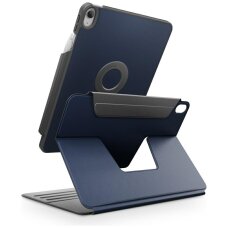 iPad 11” 2025 / iPad 10.9” 2022 dėklas Uniq Rovus Snapmount Magnetic 360 – tamsiai mėlynas