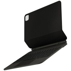 iPad Air 13" 2024 / 2025 / iPad Pro 13" 2024 dėklas Uniq Venno Pro Magnetic Smart su klaviatūra – juodas