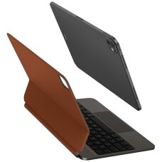 iPad 11" 2025 / iPad Air 11" 2024 / 2025 / iPad Pro 11" 2018 / 2020 / 2021 / 2022 / 2024 Uniq Venno Pro Magnetic Smart klaviatūros dėklas – rudas