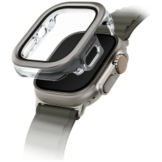 Uniq Voute Dėklas with tempered glass skirtas Apple Watch Ultra 49 mm - Sidabrinis