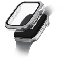 Uniq Voute tempered glass Dėklas skirtas Apple Watch 10 46 mm - Sidabrinis