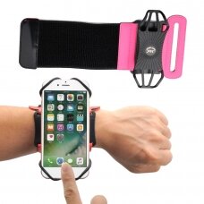 Universal Running Forearm Armband skirta 6" Smartphones rose