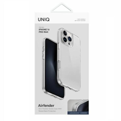 iPhone 16 Pro Max – Uniq Air Fender dėklas - Skaidrus 3