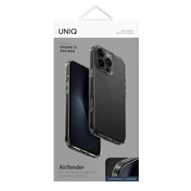 iPhone 16 Pro Max – Uniq Air Fender dėklas - Pilkas 3