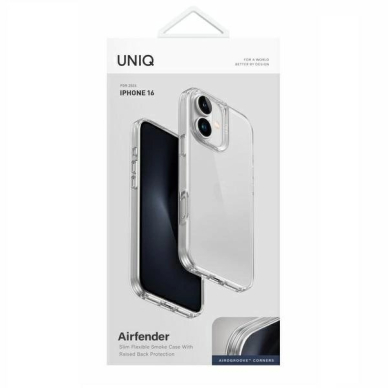 iPhone 16 – Uniq Air Fender dėklas - Skaidrus 3