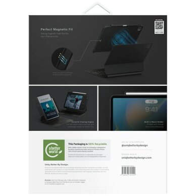 iPad Air 13" 2024 / 2025 / iPad Pro 13" 2024 dėklas Uniq Axel – juodas 7