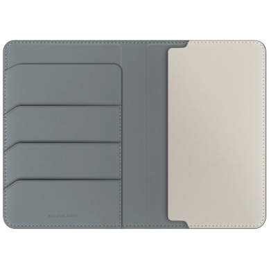 Uniq Belmont – RFID apsaugos paso dėklas - Žalias/Dramblio kaulo 1