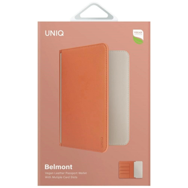 Uniq Belmont RFID Blocking Passport dėklas - dramblio kaulo 5