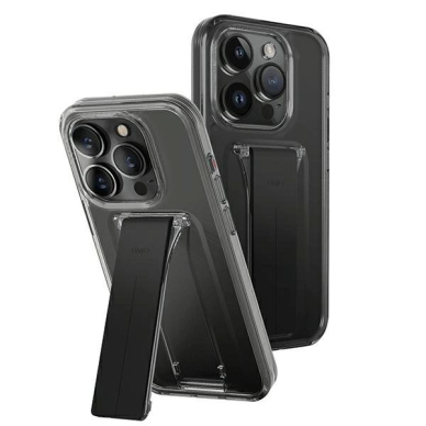 Uniq Dėklas Heldro Mount su stoveliu iPhone 15 Pro Max 6.7" smoke/vapor smoke Uniq Dėklas Heldro Mount su stoveliu iPhone 15 Pro Max 6.7" smoke/vapor smoke