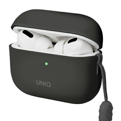 AirPods Pro 2 Uniq Lino Silicone dėklas – pilkas / pelenų pilkas 1