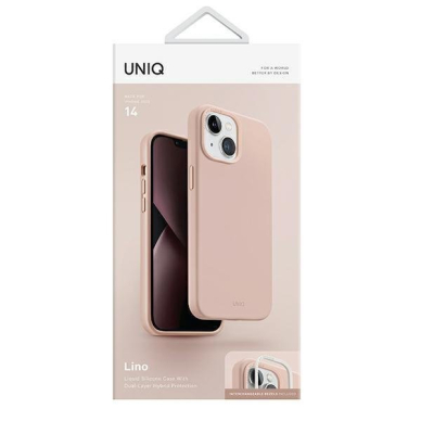 Dėklas Uniq case Lino iPhone 14 Rožinis 6 Dėklas Uniq case Lino iPhone 14 Rožinis 6