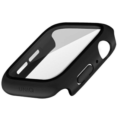 Uniq Dėklas Nautic Apple Watch Series 7/8/9 45mm Juodas/Juodas 1