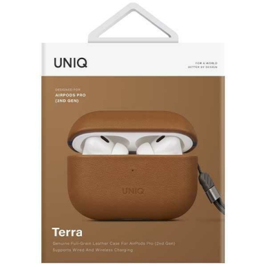 Dėklas ausinėms Uniq Terra AirPods Pro 2 gen. Rudas 5 Dėklas ausinėms Uniq Terra AirPods Pro 2 gen. Rudas 5