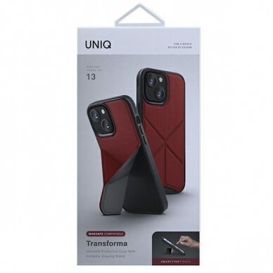 Dėklas Uniq Transforma iPhone 13 MagSafe Raudona 12
