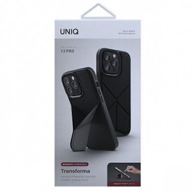 Dėklas Uniq Transforma iPhone 13 Pro / 13 MagSafe Juodas 16