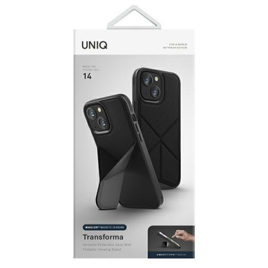 Dėklas Uniq case Transforma iPhone 14 Magclick Charging Juodas 13