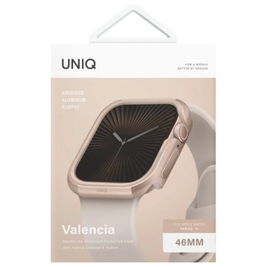 Uniq Dėklas Valencia Apple Watch Series 46mm Auksinis/Auksinis 1