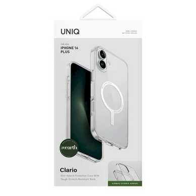 Uniq Clario iPhone 16 Plus 6.7 Magclick Charging Dėklas transparent/lucent clear 3 Uniq Clario iPhone 16 Plus 6.7 Magclick Charging Dėklas transparent/lucent clear 3