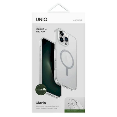 Uniq Clario iPhone 16 Pro Max 6.9 Magclick Charging Dėklas transparent/lucent clear 3 Uniq Clario iPhone 16 Pro Max 6.9 Magclick Charging Dėklas transparent/lucent clear 3