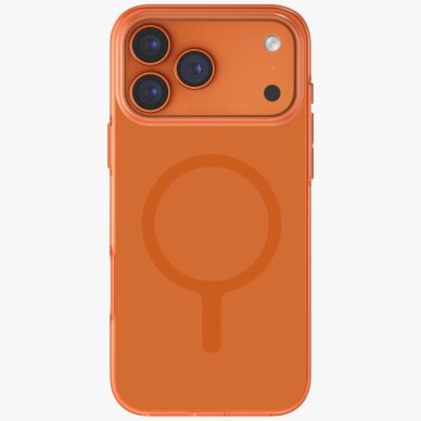 iPhone 17 Pro Max Uniq Clario Magclick įkrovimo dėklas – oranžinis 1