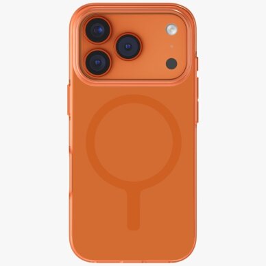 iPhone 17 Pro Uniq Clario Magclick įkrovimo dėklas – oranžinis 1 iPhone 17 Pro Uniq Clario Magclick įkrovimo dėklas – oranžinis 1