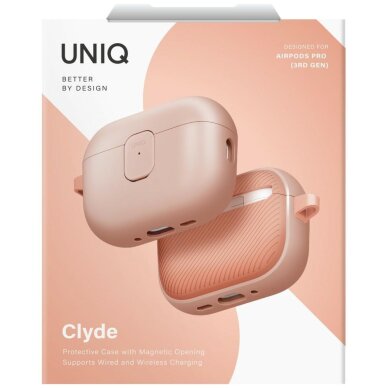 AirPods Pro 3 Uniq Clyde dėklas – rožinis 5 AirPods Pro 3 Uniq Clyde dėklas – rožinis 5