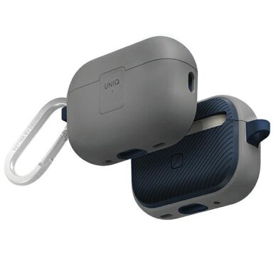 AirPods Pro 2 Uniq Clyde Lock dėklas – pilkai mėlynas AirPods Pro 2 Uniq Clyde Lock dėklas – pilkai mėlynas