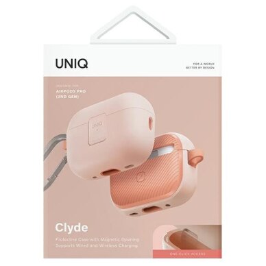 AirPods Pro 2 Uniq Clyde Lock dėklas – rožinis 6