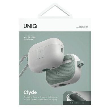 AirPods Pro 2 Uniq Clyde Lock dėklas – baltas ir žalias 6 AirPods Pro 2 Uniq Clyde Lock dėklas – baltas ir žalias 6