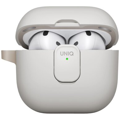 AirPods 4 dėklas Uniq Clyde Lock – smėlinis 2
