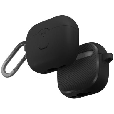 AirPods 4 dėklas Uniq Clyde Lock – juodas