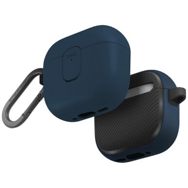 AirPods 4 dėklas Uniq Clyde Lock – mėlynas AirPods 4 dėklas Uniq Clyde Lock – mėlynas