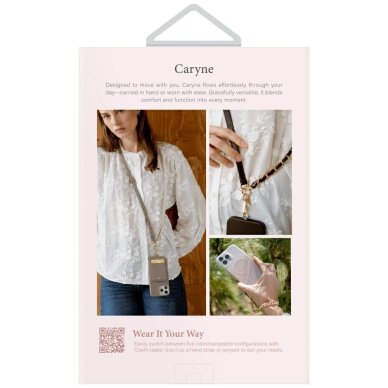 Telefono dirželis Uniq Coehl Caryne 3-in-1 su kortelių dėkliuku – pilkas 3 Telefono dirželis Uniq Coehl Caryne 3-in-1 su kortelių dėkliuku – pilkas 3