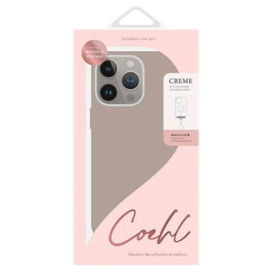 Uniq Coehl Creme iPhone 16 Pro Max 6.9 Magnetic Charging Dėklas pilkas/taupe pilkas 1 Uniq Coehl Creme iPhone 16 Pro Max 6.9 Magnetic Charging Dėklas pilkas/taupe pilkas 1