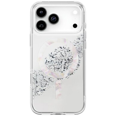 iPhone 17 Pro Max Uniq Coehl Crystelle Magnetic Charging dėklas – sidabrinis iPhone 17 Pro Max Uniq Coehl Crystelle Magnetic Charging dėklas – sidabrinis