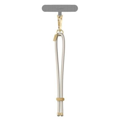 Telefono dirželis Uniq Coehl Laurel Handstrap – kreminis