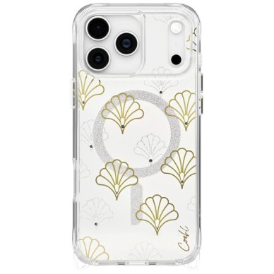 iPhone 17 Pro Max dėklas Uniq Coehl Maree, Magnetic Charging – sidabrinis