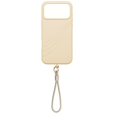 iPhone 17 Pro Max Uniq Coehl Serina Magnetic Charging dėklas – smėlinis 1