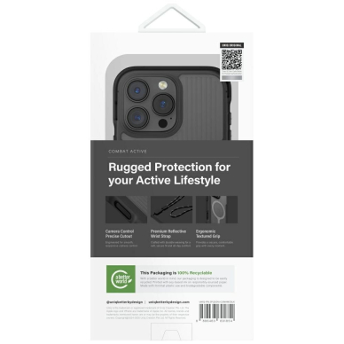 Uniq Combat Active Magclick Charging Dėklas skirtas iPhone 16 Pro - Juodas 5