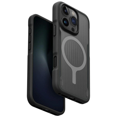 Uniq Combat Active Magclick Charging Dėklas skirtas iPhone 16 Pro - Juodas