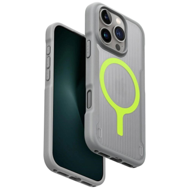 Uniq Combat Active Magclick Charging Dėklas skirtas iPhone 16 Pro - Pilkas Uniq Combat Active Magclick Charging Dėklas skirtas iPhone 16 Pro - Pilkas
