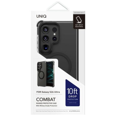 Samsung Galaxy S26 Ultra Uniq Combat Magclick Charging dėklas – juodas 2 Samsung Galaxy S26 Ultra Uniq Combat Magclick Charging dėklas – juodas 2