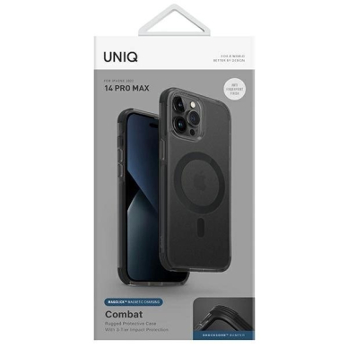 Uniq Combat iPhone 14 Pro Max 6.7" Dėklas Magclick Charging Juodas/concrete charcoal 7 Uniq Combat iPhone 14 Pro Max 6.7" Dėklas Magclick Charging Juodas/concrete charcoal 7