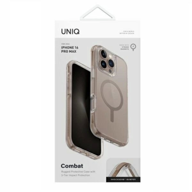 Uniq Combat Magclick Charging Dėklas iPhone 16 Pro Max - Gold 3 Uniq Combat Magclick Charging Dėklas iPhone 16 Pro Max - Gold 3